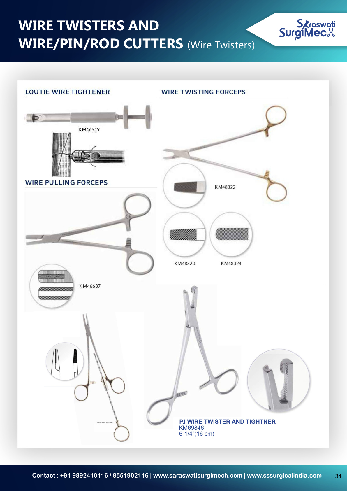 WIRE	TWISTERS	AND	 WIRE/PIN/ROD	CUTTERS	(Wire	Twisters)