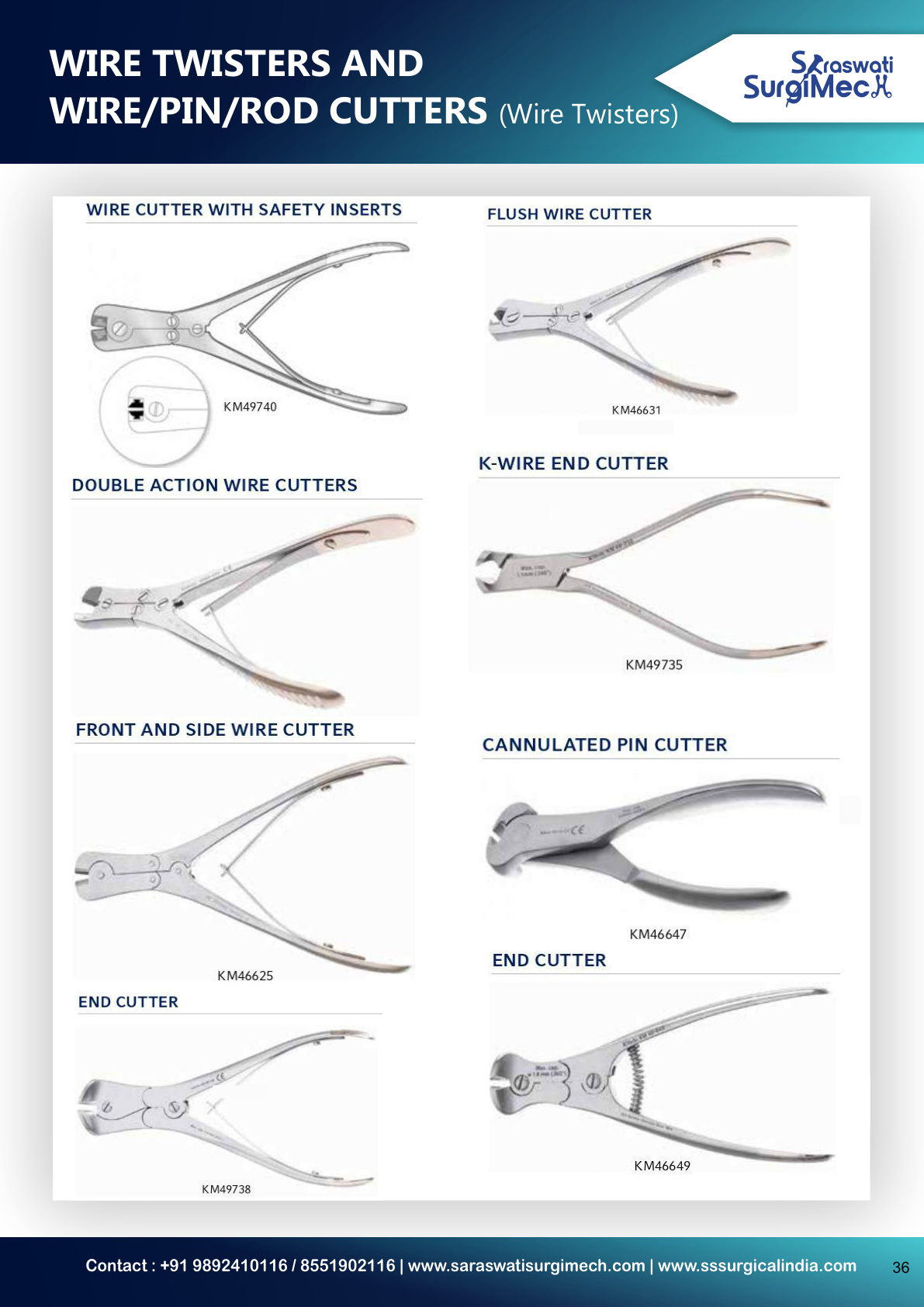 WIRE	TWISTERS	AND	 WIRE/PIN/ROD	CUTTERS	(Wire	Twisters)