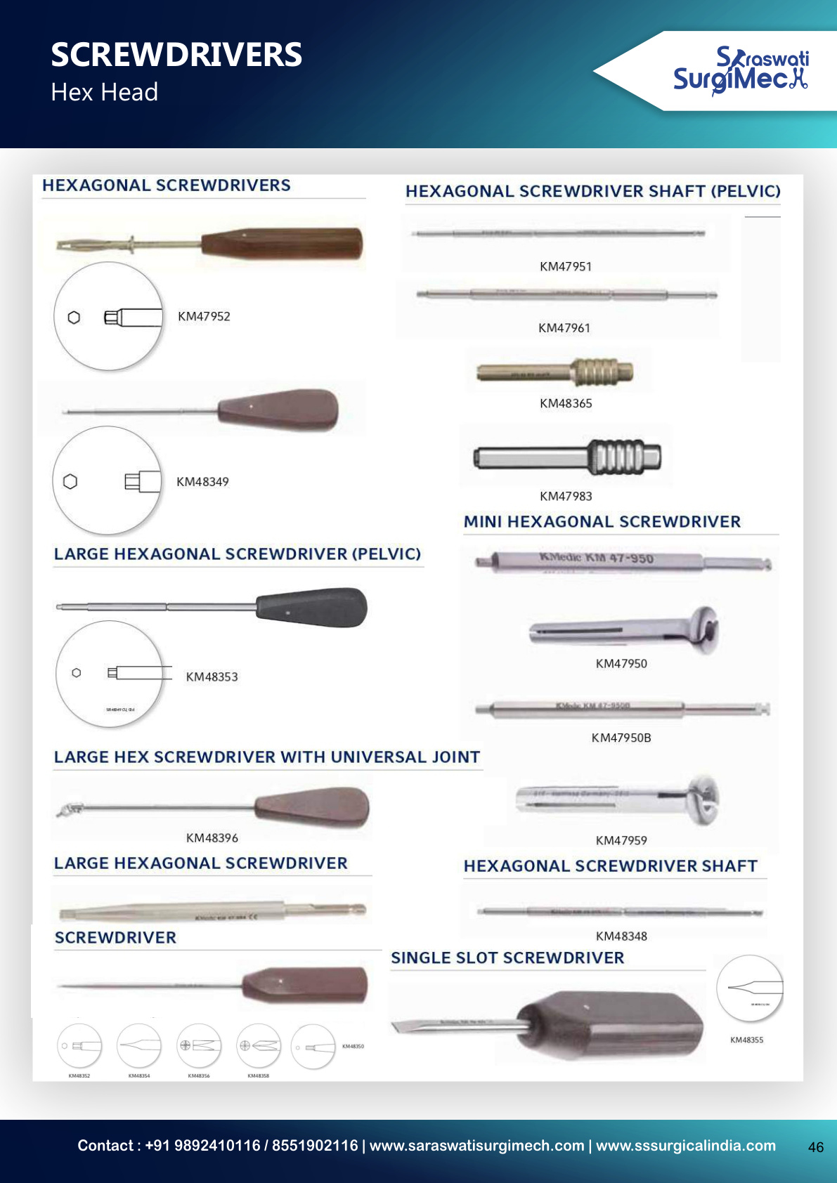 SCREWDRIVERS Hex	Head