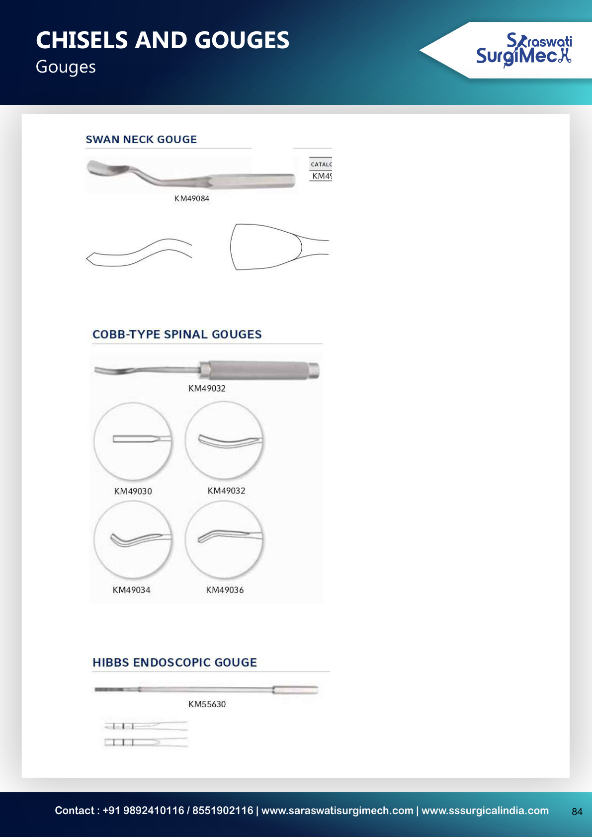 CHISELS	AND	GOUGES