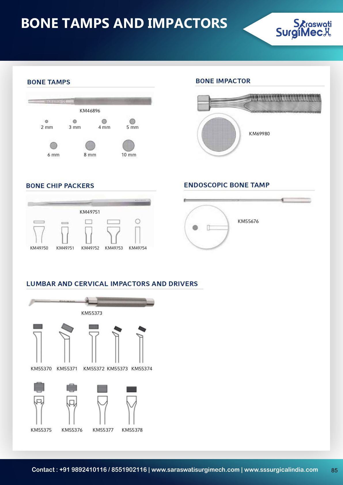 BONE	TAMPS	AND	IMPACTORS