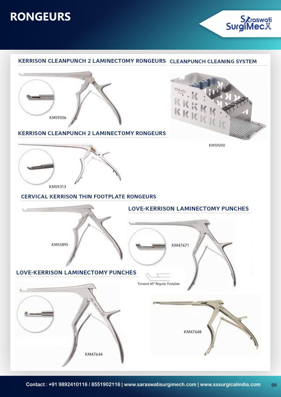 RONGEURS Single	Action	Design