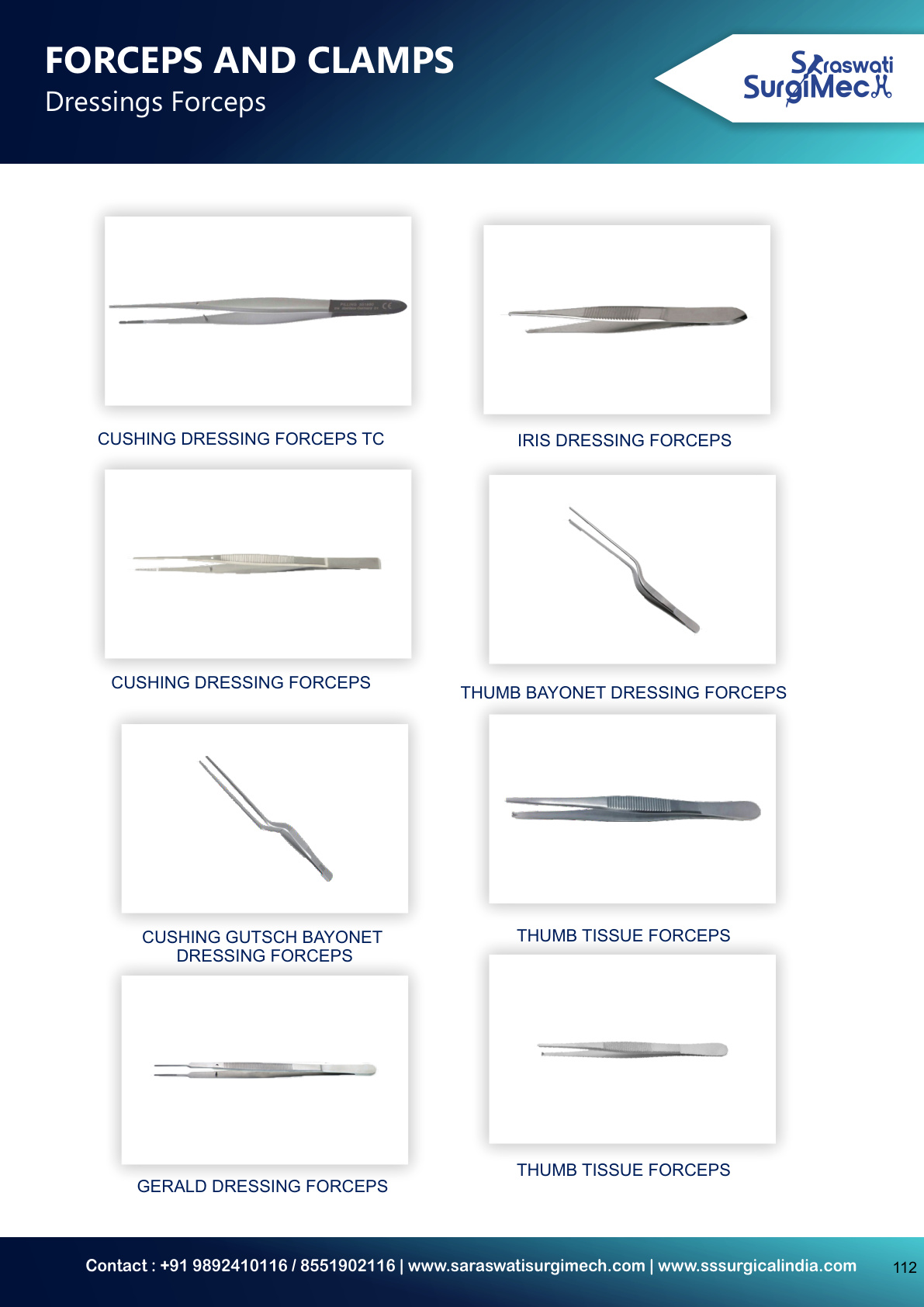 FORCEPS	AND	CLAMPS