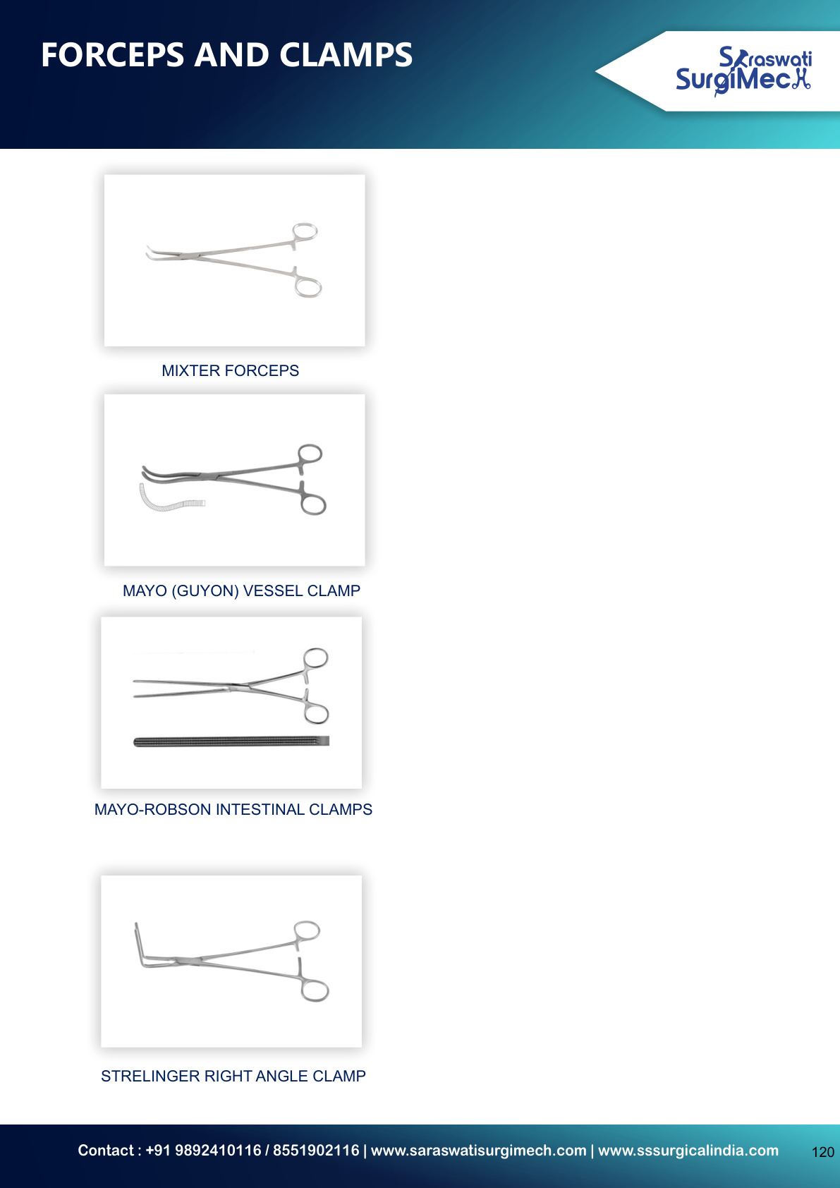 FORCEPS	AND	CLAMPS