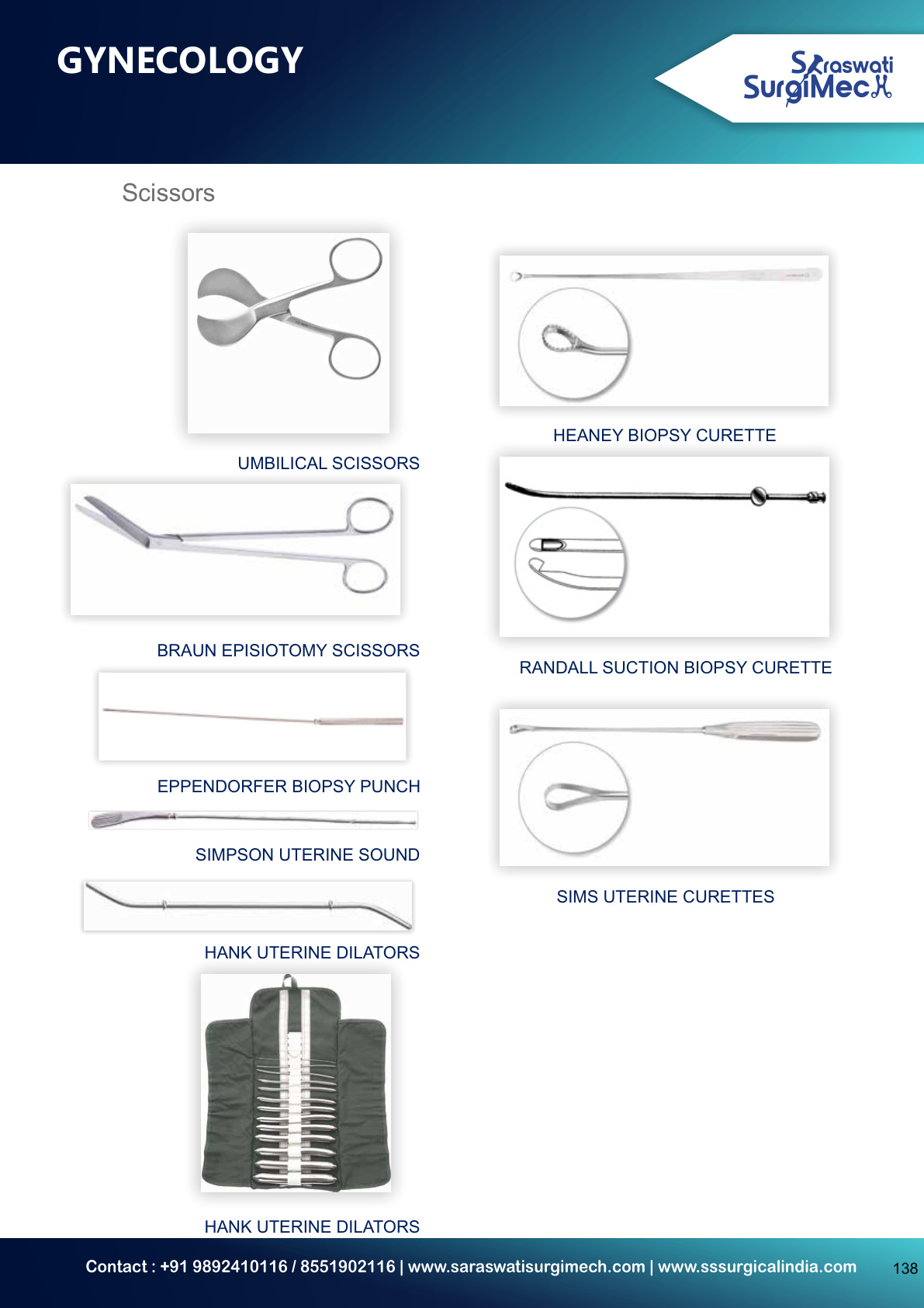 GYNECOLOGY Forceps	and	Clamps