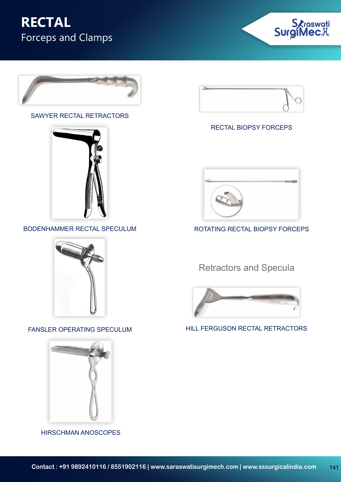 RECTAL Forceps	and	Clamps