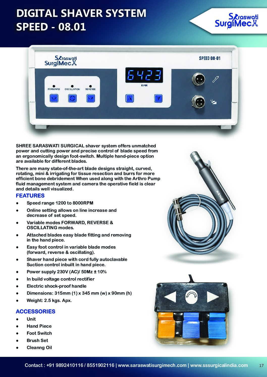 DIGITAL	SHAVER	SYSTEM	 SPEED	–	08.01