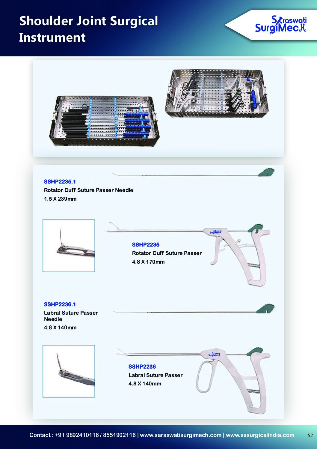 Shoulder	Joint	Surgical	 Instrument