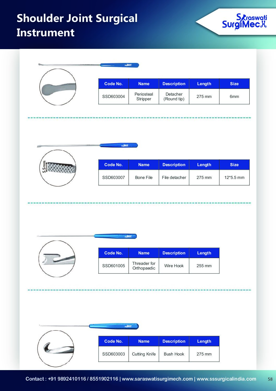 Shoulder	Joint	Surgical	 Instrument
