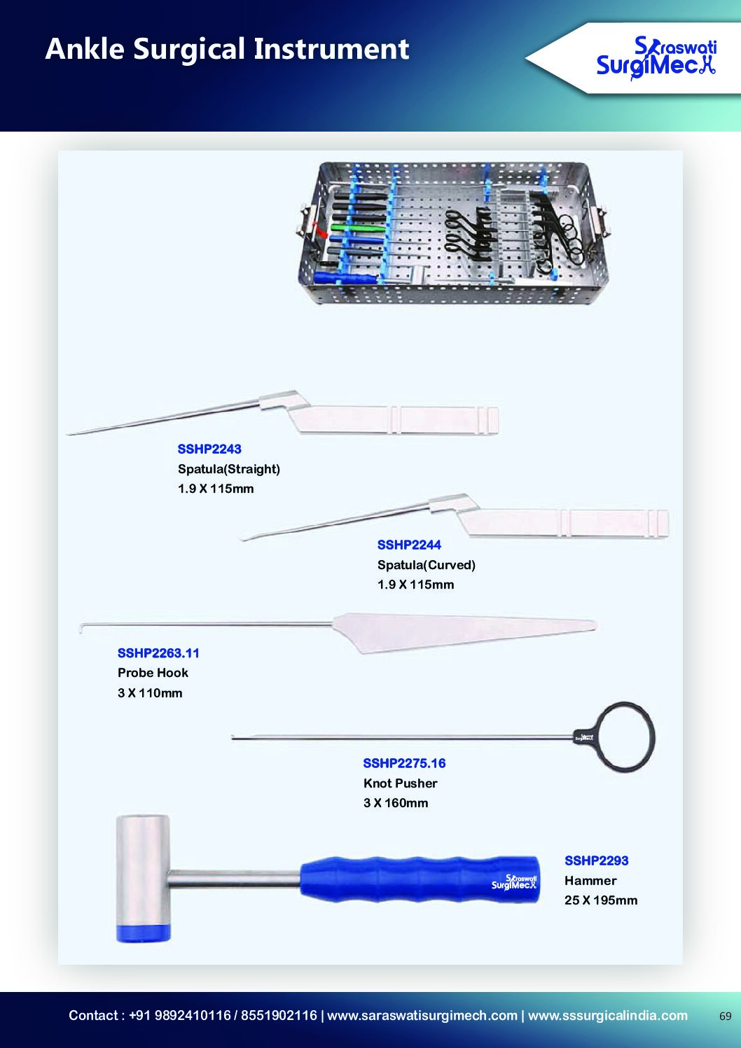 Ankle	Surgical	Instrument