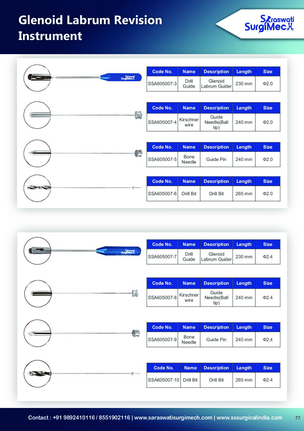 Glenoid	Labrum	Revision	 Instrument